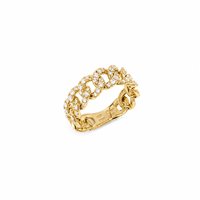 Ring Crivelli Woman GROUMETTE in Yellow Gold Diamante 234-5566-5